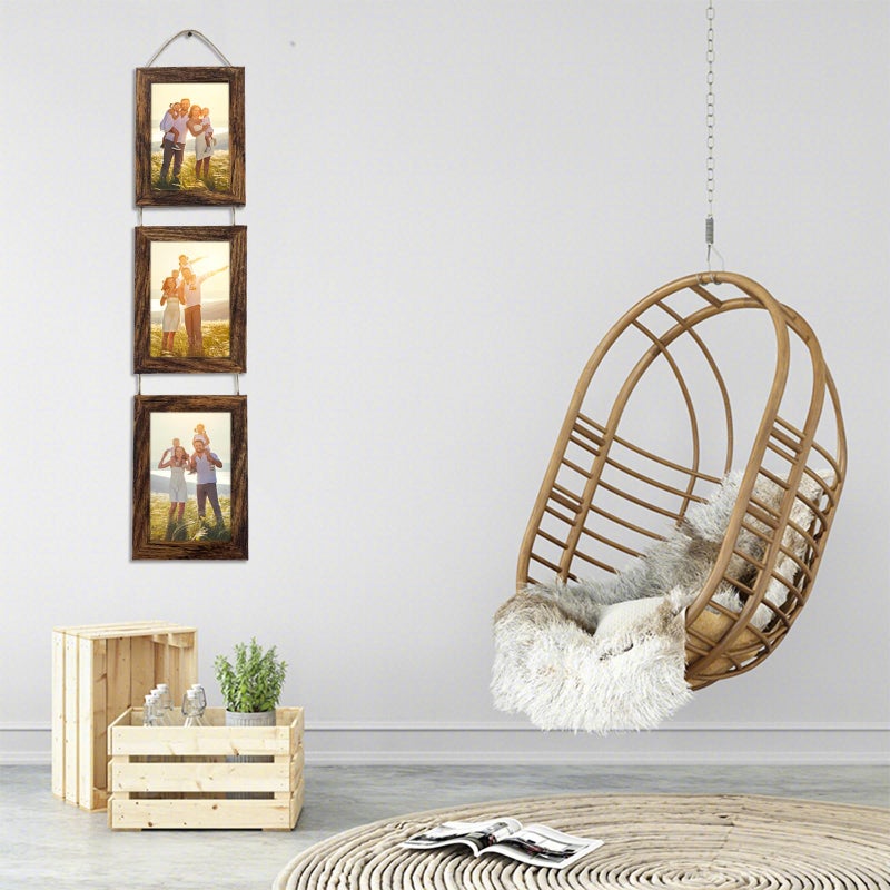 VMUZEDER 4x6 Wall Hanging Picture Frames Collage with 3 Opening White Frames - Image 4